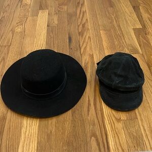 Black fashion hats (originally purchased from Urban Outfitters)